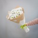Букет из 9 кустовых хризантем в крафте